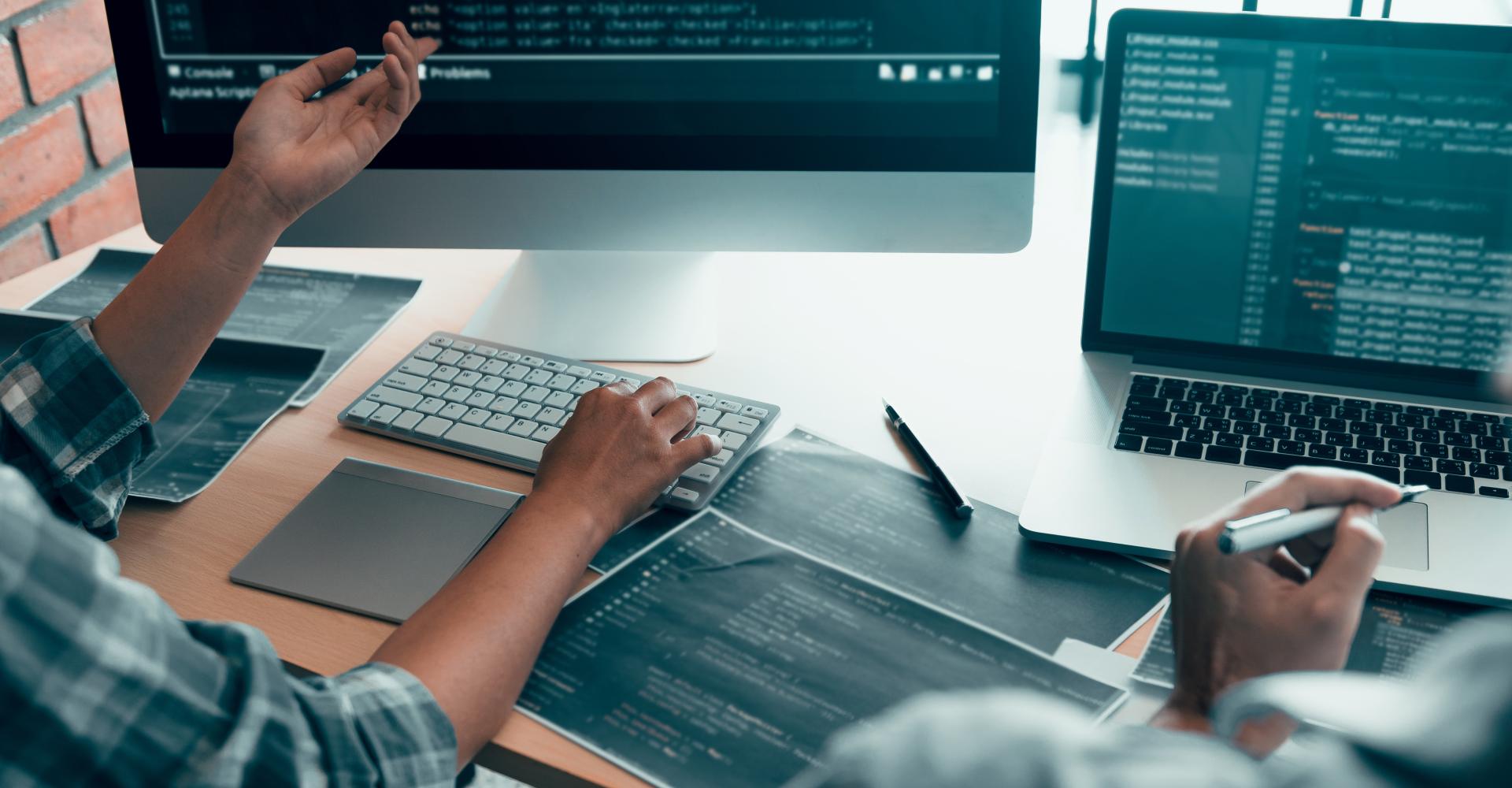 Investments on a computer